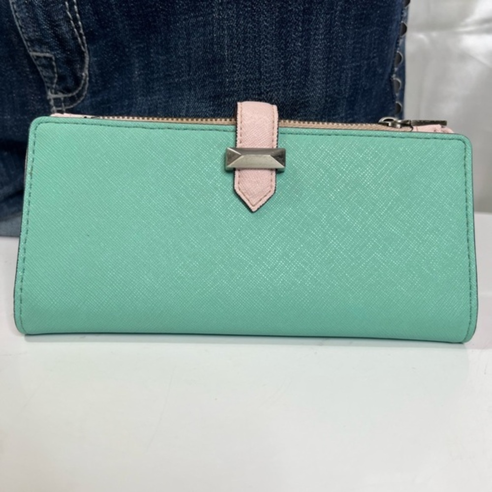 Rebecca Minkoff Mint Green and Pink Women's Wallet